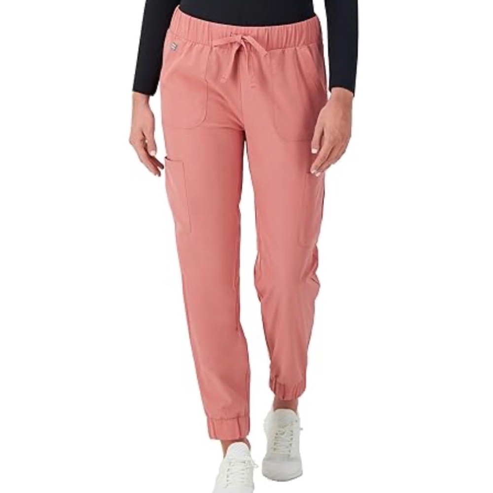 Hanes Women’s Scrub Cargo Joggers | Size 3X | Pink | Moisture Wicking‎